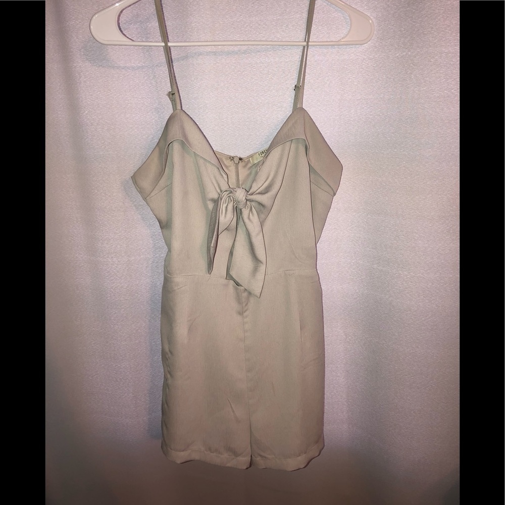 Forever 21 romper with cutout detail and front tie